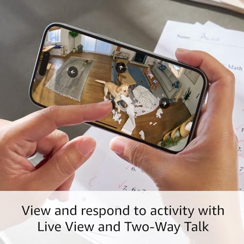 Ring Pan-Tilt Indoor Cam | See all around your home or business with 360° pan coverage, HD video, plus Two-Way Talk (2024 release) | White