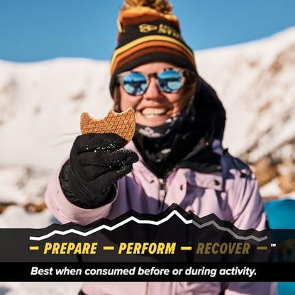 Honey Stinger Organic Gluten Free Cinnamon Waffle, Energy Stroopwafel for Exercise, Endurance and Performance, Sports Nutrition for Home & Gym, Pre and Post Workout, Box of 16 Waffles, 16.96 Ounces