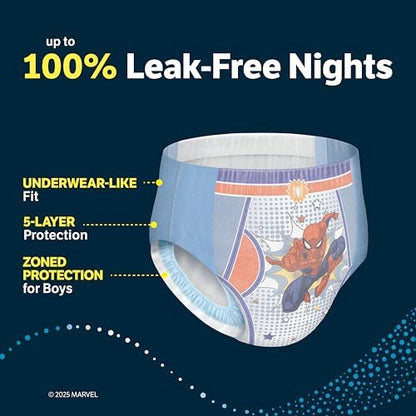 Goodnites Boys' Nighttime Bedwetting Underwear, Size Extra Small (28-43 lbs), 44 Ct (2 Packs of 22), Packaging May Vary