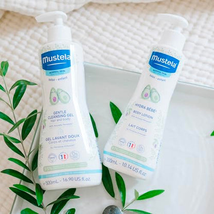 Mustela Hydra Bebe Body Lotion - Daily Moisturizing Baby Lotion with Natural Avocado, Jojoba & Sunflower Oil – Various Sizes
