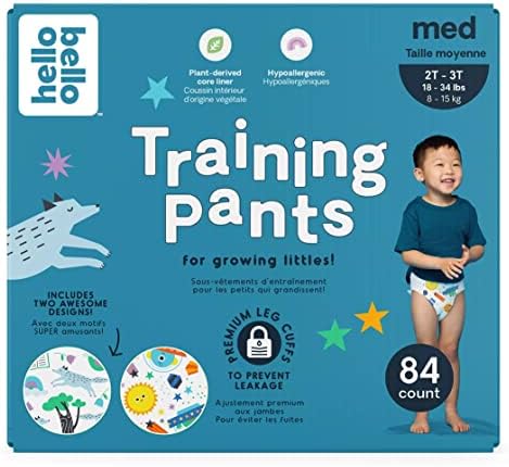 Hello Bello Training Pants Club Box, Bedtime Stories and Space Travelers 2T-3T, 84 Count Multicolor