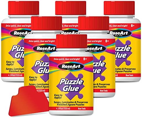 RoseArt - 4.5 oz. Jigsaw Puzzle Glue with Applicator 6-Pack