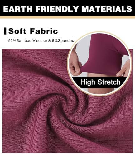 BAMBOO COOL Men's Ultra ComfortSoft Underwear, Moisture Wicking & Breathable No Ride Up Boxer Briefs with Fly, Multipack