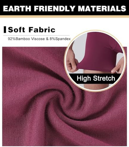 BAMBOO COOL Men's Ultra ComfortSoft Underwear, Moisture Wicking & Breathable No Ride Up Boxer Briefs with Fly, Multipack