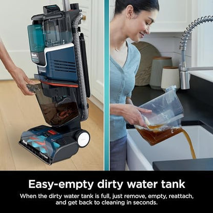 Shark R-EX200 CarpetXpert with Stain Striker, Upright Carpet, Area Rug & Upholstery Cleaner, Navy - Certified (Renewed)