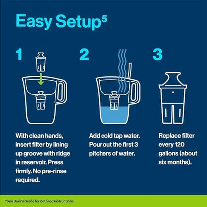 Brita Water Dispenser, UltraMax Elite Filter, Removes 99% of Lead, Includes 1 Filter, 27-Cup Capacity, Black