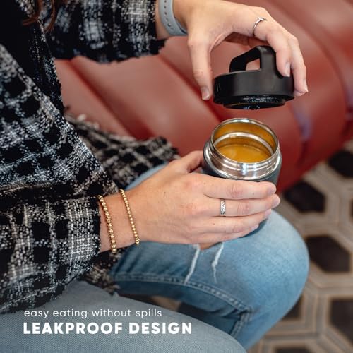 Simple Modern Food Jar for Hot Food | Reusable Stainless Steel Vacuum Insulated Leak Proof Lunch Storage for Smoothie Bowl, Soup, Oatmeal | Provision Collection | 12oz | Blush