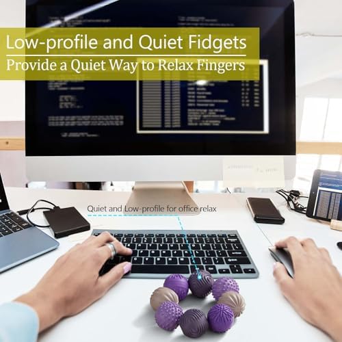 Silicone Magnetic Balls Fidget Toys for Adults & Teens,8PCS Stress Relief Sensory Toys for Autism ADHD Anxiety,Fun Textures Gadgets,Office Desk Toy,Stocking Stuffers for Men Women Teen Gifts