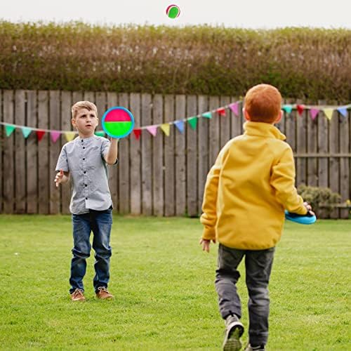 Ayeboovi Kids Toys Toss and Catch Ball Set with 6 Paddles 3 Balls Outdoor Games for Kids Beach Pool Yard Games Toys for 3-12 Years Old Boys Girls Kids Adults Family Birthday Gift