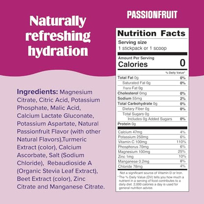 Ultima Replenisher Daily Electrolyte Powder Drink Mix – Sugar Free – Passionfruit, 90 Servings – Hydration Powder with 6 Key Electrolytes and Trace Minerals – Keto Friendly, Non-GMO