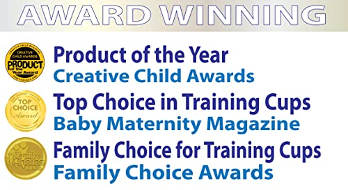 Reflo Smart Cup (Asst 4 colors) Open Training Cup, Toddler Cup, No Suction 6oz, 360 Control-Flow, USA MADE Premium High-Impact Plastic