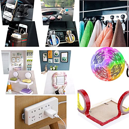 Double Sided Tape 2in x 16.5ft, Mounting Tape Heavy Duty, Removeable PE Foam Tape Strips, Strong Adhesive Tape Waterproof Free Damage for Paint Wall Picture Hanging Poster