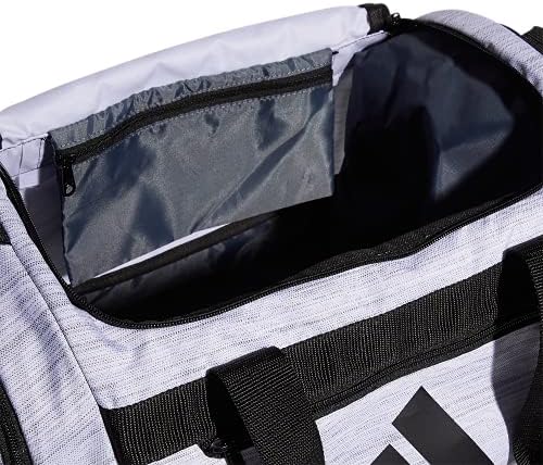 adidas Unisex Defender 4.0 Gym Duffel Bag for Men and Women, Two Tone White/Black, Small (38L)