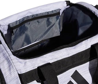 adidas Unisex Defender 4.0 Gym Duffel Bag for Men and Women, Two Tone White/Black, Small (38L)