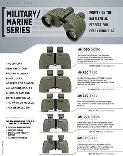 Steiner Military-Marine Series Binoculars, Lightweight Tactical Precision Optics for Any Situation, Waterproof, Green, 10x50
