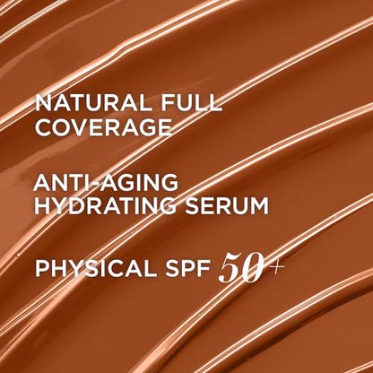 IT Cosmetics CC+ Cream - Full-Coverage Foundation With SPF 50, Color Corrector & Anti-Aging Serum, Formulated With Niacinamide & Hyaluronic Acid, Natural Finish, For All Skin Types, 1.08 fl oz