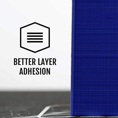 HATCHBOX 1.75mm True Blue PLA 3D Printer Filament, 1 KG Spool, Dimensional Accuracy +/- 0.03 mm, 3D Printing Filament