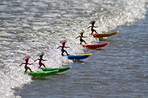 Surfer Dudes Classics Wave Powered Mini-Surfer and Surfboard Beach Toy - Costa Rica Rick
