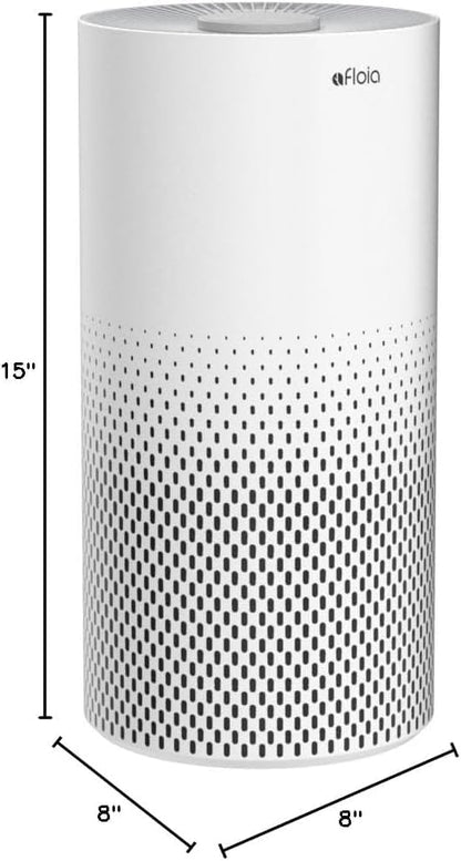 Afloia Air Purifiers for Home Bedroom Large Room Up to 1076 Ft², 3-Stage Filter Cleaner Odor Eliminator, Remove Pets Dust Dander Hair Allergy Mold Pollen Smoke Smell, Quiet 22 dB, 7 Colors Night Light