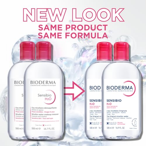 Bioderma - Sensibio - H2O Micellar Water - Makeup Remover Cleanser - Face Cleanser for Sensitive Skin