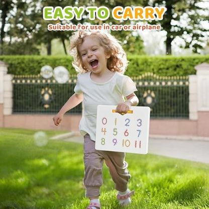 GAMENOTE Magnetic Number Tracing Board, 2 in 1 Double Sided Numbers 1-20 Writing Board for Toddlers & Kids, Preschool Handwriting Learning Toys, Educational Math Manipulatives