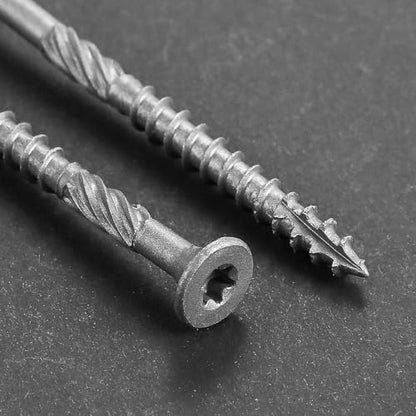 #8 * 2" 304 Stainless Steel Deck Screws, (2610pcs) 15 lbs.Exterior Wood Screws, Rust Resistant epoxy Coated, Bronze, T20 Star Bit