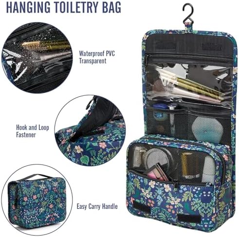 Veken 8 Set Packing Cubes for Travel Essentials, Suitcase Organizer Bags in 4 Sizes, Carry-On Luggage Accessories with Large Laundry & Hanging Toiletry Bag, Must-Have for Airplane, Road Trip & Camping