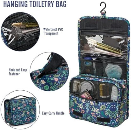 Veken 8 Set Packing Cubes for Travel Essentials, Suitcase Organizer Bags in 4 Sizes, Carry-On Luggage Accessories with Large Laundry & Hanging Toiletry Bag, Must-Have for Airplane, Road Trip & Camping