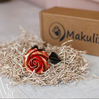 Hand Forged Wrought Iron Rose - Romantic Metal Gift of Everlasting Love - 6th Year Wedding Anniversary Surprise for Her