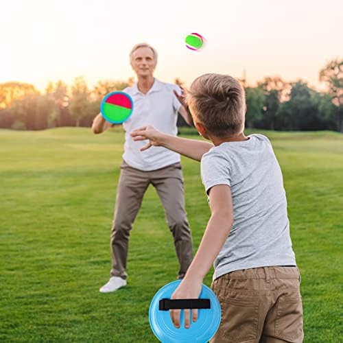 Ayeboovi Toss and Catch Ball Set with 8 Paddles 4 Balls Outdoor Beach Pool Toys for 3 4 5 6 7 8 Year Old Boys Girls Birthday Gift Outside Camping Lawn Yard Games for Kids and Family