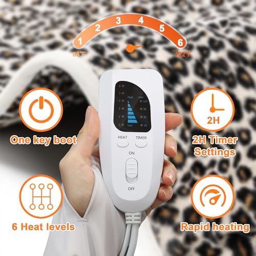 Heating Pad,Electric Heating Pads for Back,Hot Heated Pad for Abdomen,Shoulder,Knee,Multiple Temp and Auto Shut Off