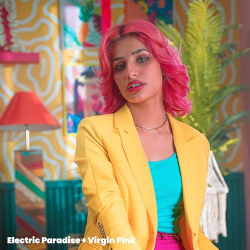 Arctic Fox Semi-Permanent Hair Dye, Vegan & Cruelty-Free, UV Reactive Neon Pink, Electric Paradise, Long Lasting, Conditioning, Ammonia-Free, 4 Fl Oz (Pack of 2)