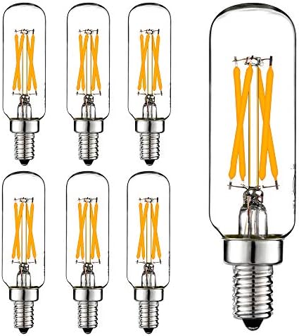 LiteHistory LED Bulb Dimmable 6W Equal Warm White 2700K T6 T25 E12 Candelabra Bulb 60 watt for Chandeliers,Ceiling Fan,Pendant,Wall sconces AC120V 600LM e12 Light Bulb 6Pack