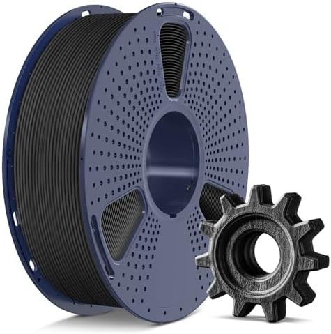 SUNLU Carbon Fiber Filament, PETG-CF 3D Printer Filament 1.75mm, Excellent Mechanical Properties, High Impact Strength, Heat-Resistant, Fit Most FDM Printers, PETG CF 1KG Spool. (Matte Black)