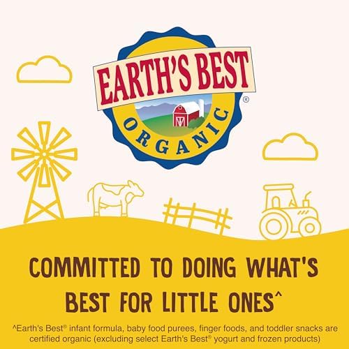 Earth's Best Organic Sensitivity Infant Formula for Babies 0-12 Months, Reduced Lactose Powder Formula with Iron, Omega-3 DHA, and Omega-6 ARA, 32 Ounce Value Container