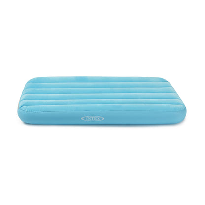 Intex 66803EP Cozy Kidz Inflatable Airbed: Fiber-Tech – Velvety Soft Surface – Carry Bag Included – Color May Vary – 34.5" x 62" x 7"