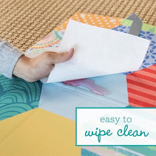 Infantino Foldable Soft Foam Play Mat, Baby Play Mat for Tummy Time & Floor Play, Lightweight, Easy to Store, Wipeable, Multicolor