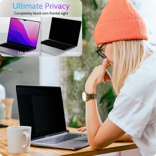 Magnetic Privacy Screen for MacBook Pro 16 Inch (2021-2024, M1, M2, M3, M4), 16inch Removable Matte Anti Blue Light Glare Private Filter Protector for Mac Pro 16.2" Laptop