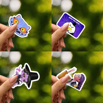 60PCS Pop Demon Hunters Sticker Sheets – Korean Idol Movie, 3D Anime, Huntrx, Saja Boys, Jinwoo, Rumi, Tiger, Zoeystery, Miromabby – Waterproof for Bottle, Phone, Party Decor, Scrapbook