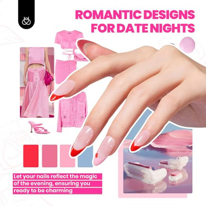 Beetles Gel Nail Polish Kit with U V Light 68PCS Glitter Red Classic Blue Polish kit 35 Colors for Beginners with Everything Gel Manicure Tools, At Home Gifts for Women