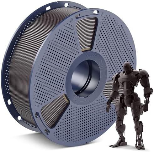 SUNLU PLA 3D Printer Filament PLA Filament 1.75mm, Neatly Wound 3D Printing Filament 1.75mm, Dimensional Accuracy +/- 0.02 mm, Fit Most FDM 3D Printers, 1kg Spool (2.2lbs), Roasted Chestnut Black