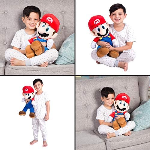 Super Mario Kids Bedding Super Soft Plush Cuddle Pillow Buddy, One Size, By Franco
