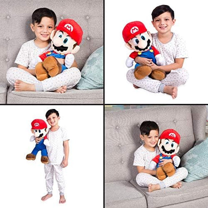 Super Mario Kids Bedding Super Soft Plush Cuddle Pillow Buddy, One Size, By Franco