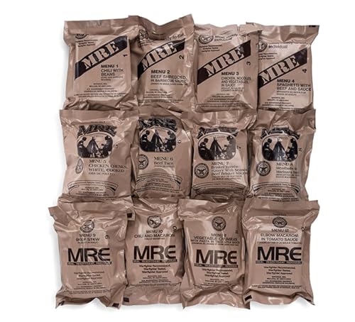 Wornick Sopacko, Ameriqual MRE Meals Ready to Eat Inspection 2024, 2025 or Better, Emergency Food Supply, Survival Camping Outdoor 12 Pack(A & B Case Bundle, 2, Count)