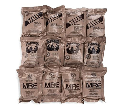 Wornick Sopacko, Ameriqual MRE Meals Ready to Eat Inspection 2024, 2025 or Better, Emergency Food Supply, Survival Camping Outdoor 12 Pack(A & B Case Bundle, 2, Count)
