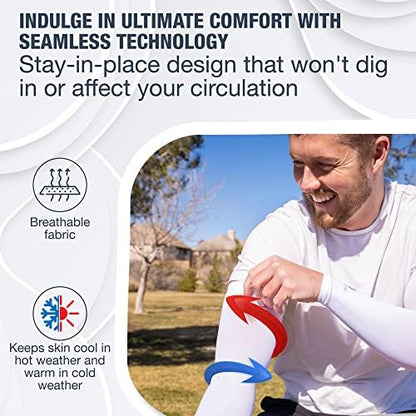 SportsTrail Cooling Arm Sleeves for Men & Women – Breathable, UV Sun Protection, Sports Arm Sleeves for Women, Men & Youth
