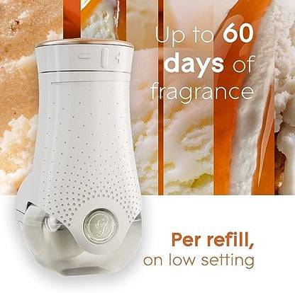 Glade PlugIns Refills Air Freshener, Scented and Essential Oils for Home and Bathroom, Vanilla Caramel Twist, 3.35 Fl Oz, 5 Count