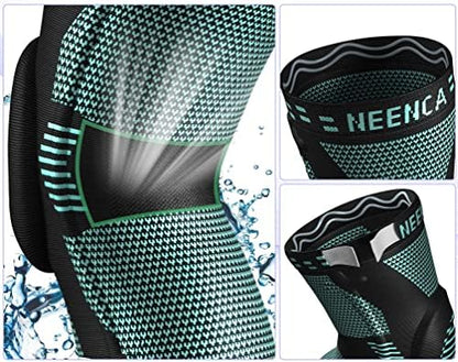 NEENCA Knee Brace for Women & Men, Medical Knee Support with Patella Pad & Side Stabilizers, Knee Compression Sleeve for Knee Pain, Meniscus Tear, ACL, Joint Pain, Runner, Workout - FSA/HSA Eligible
