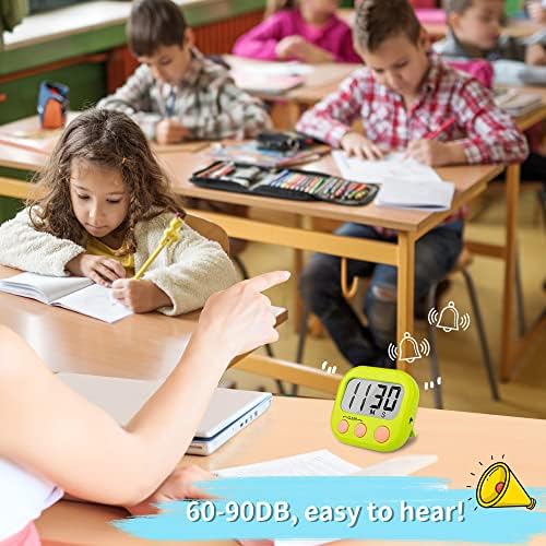 Classroom Timers for Teachers Kids Large Magnetic Digital Timer Teacher Supplies 24 Pack-Blue Green