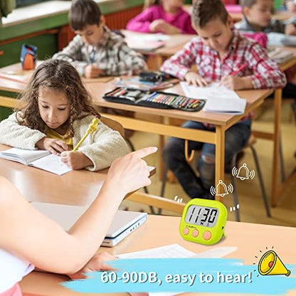 Classroom Timers for Teachers Kids Large Magnetic Digital Timer Teacher Supplies 24 Pack-Blue Green